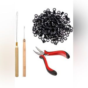 I tip hair extension kit (Black) brand new